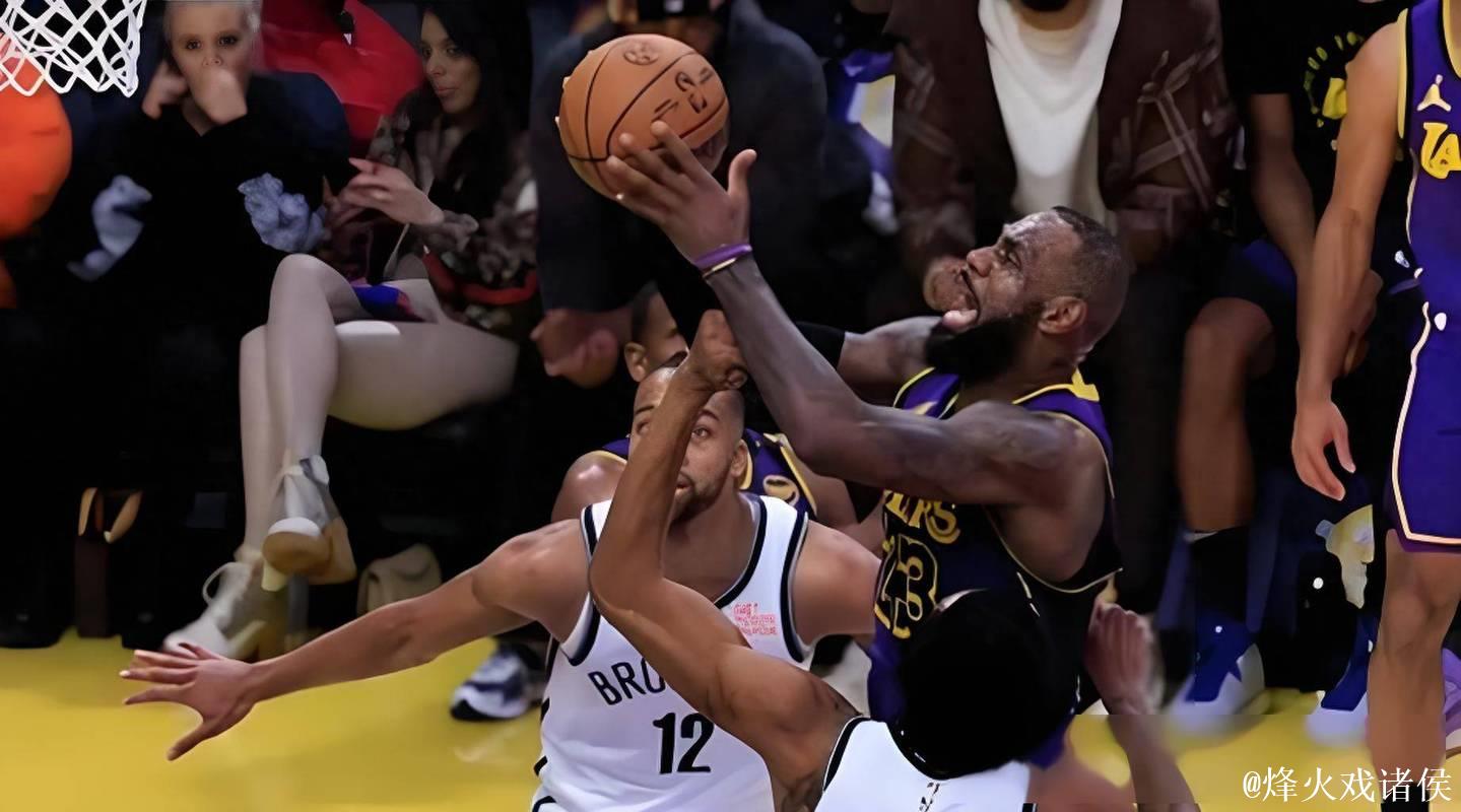 詹姆斯29+8里夫斯38分 湖人无浓眉仍艰难战胜篮网